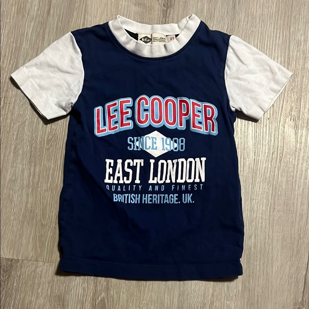 Kids Navy and White T-Shirt